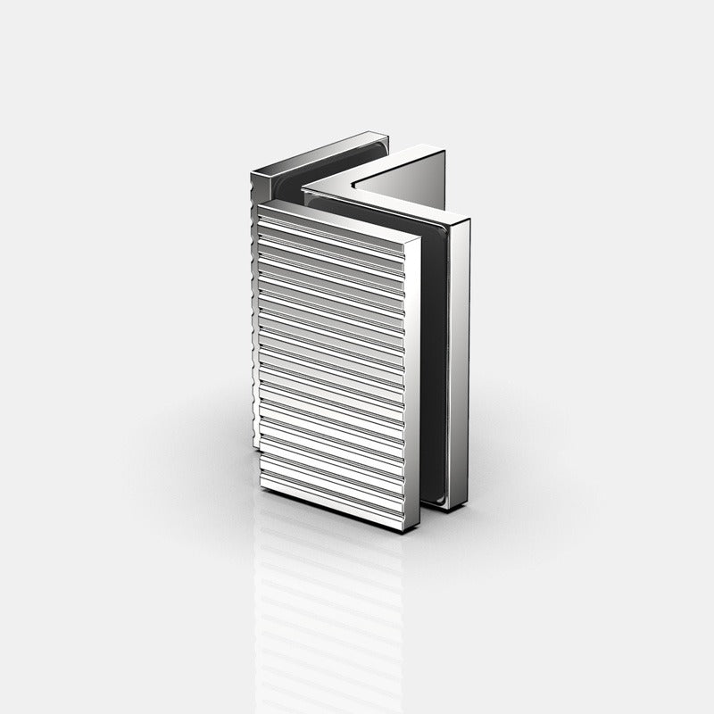 Flamea+ Linea glasklem glas/glas 90° - 8196M1 - Glans Chroom