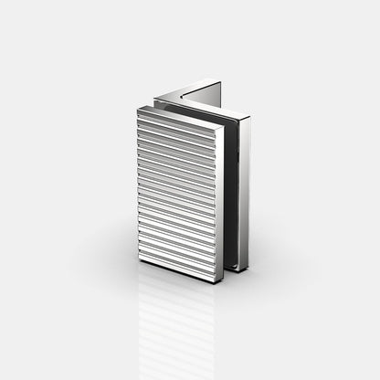 Flamea+ Linea glasklem wand/glas 90° - 8194M1 - Glans Chroom