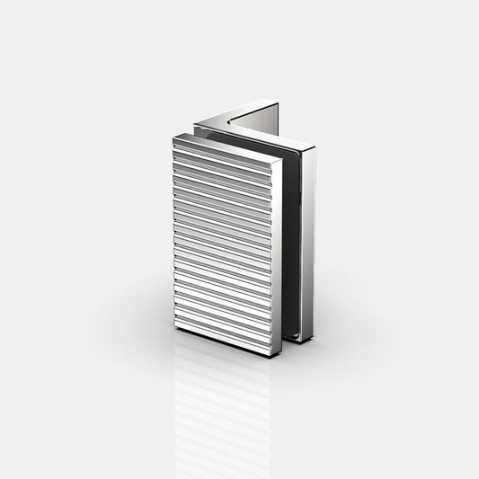 Flamea+ Linea glasklem wand/glas 90° - 8194M1 - Glans Chroom
