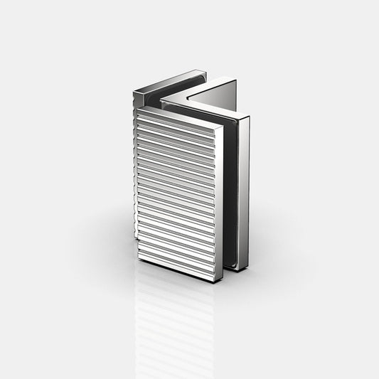 Flamea+ Linea glasklem glas/glas 90° - 8196M1 - Glans Chroom